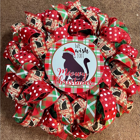 Meowy Christmas Wreath - Picture 4 of 5